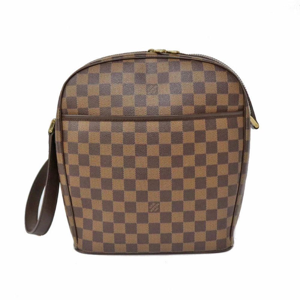 LOUIS VUITTON Ipanema Damier Canvas Ebene Brown Bag Shoulder